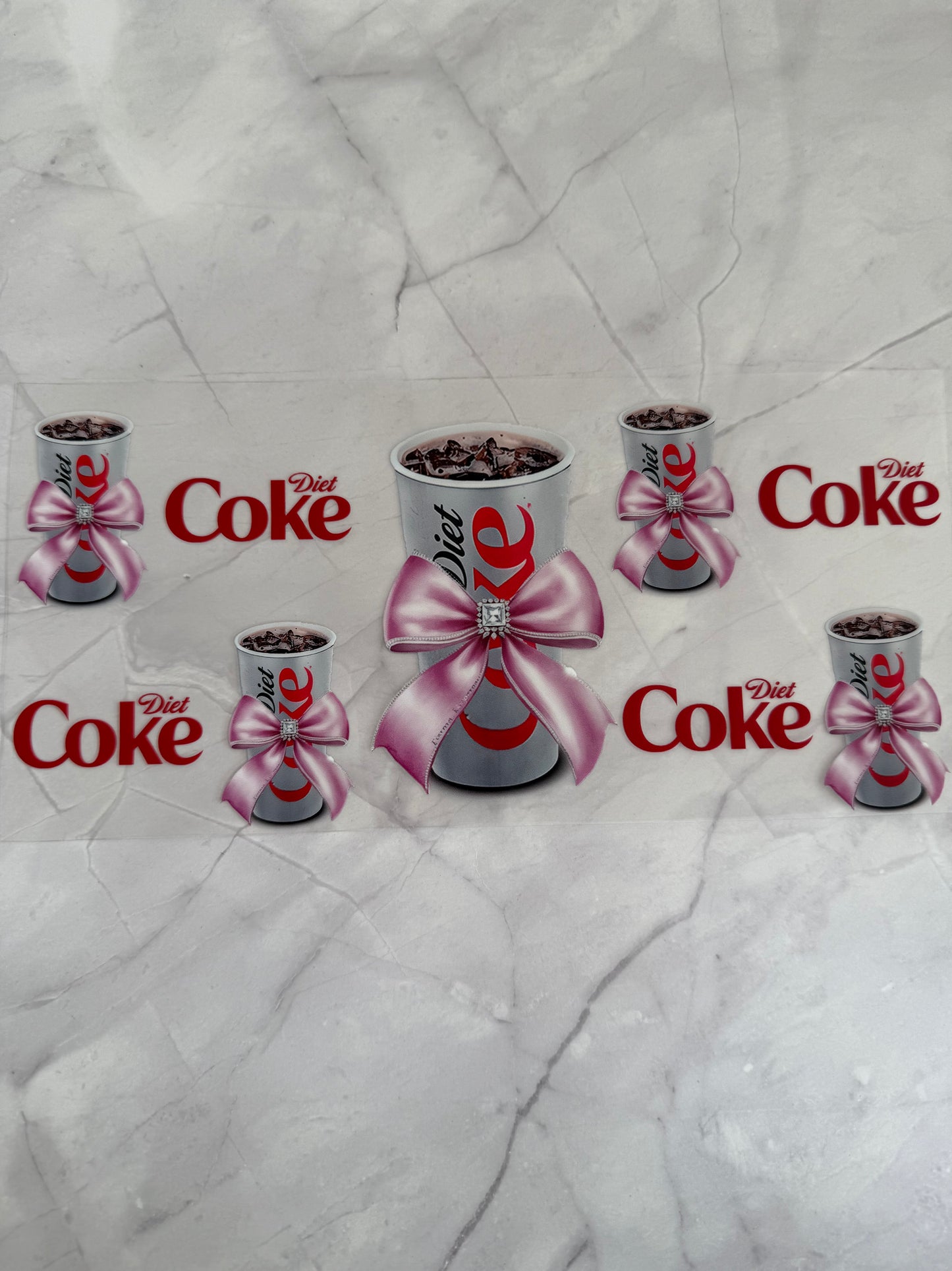 Coke 16oz UV DTF Cup Wrap Transfer Sticker