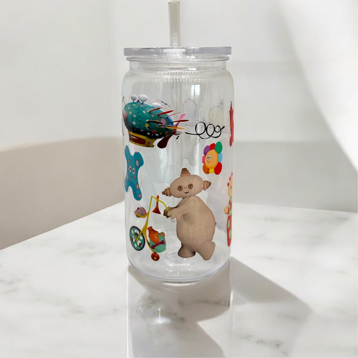 In the Night Garden Plastic Tumbler Cup Libbey Can with Straw