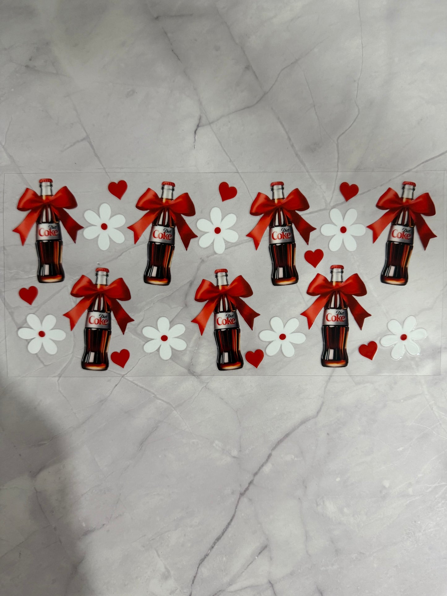 Coke 16oz UV DTF Cup Wrap Transfer Sticker