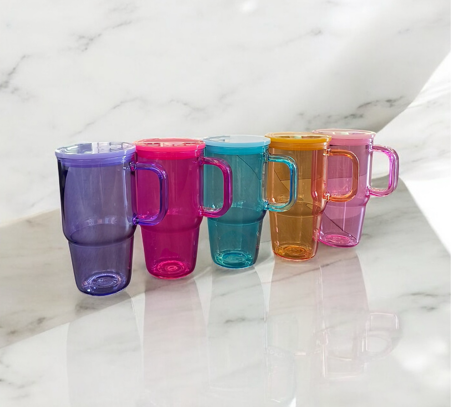 20oz Tumbler with Plastic Straw