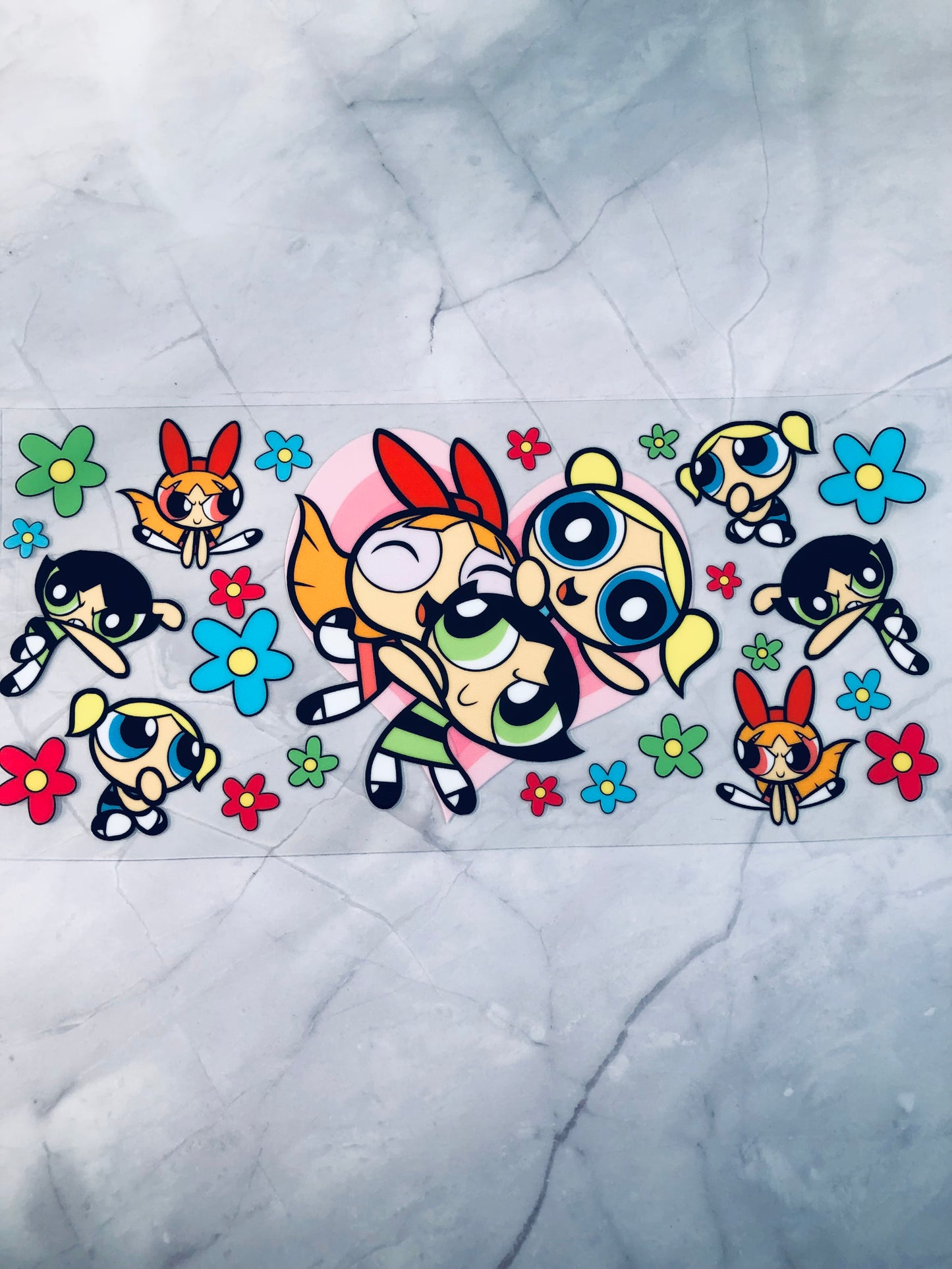 Powerpuffs Cup with straw