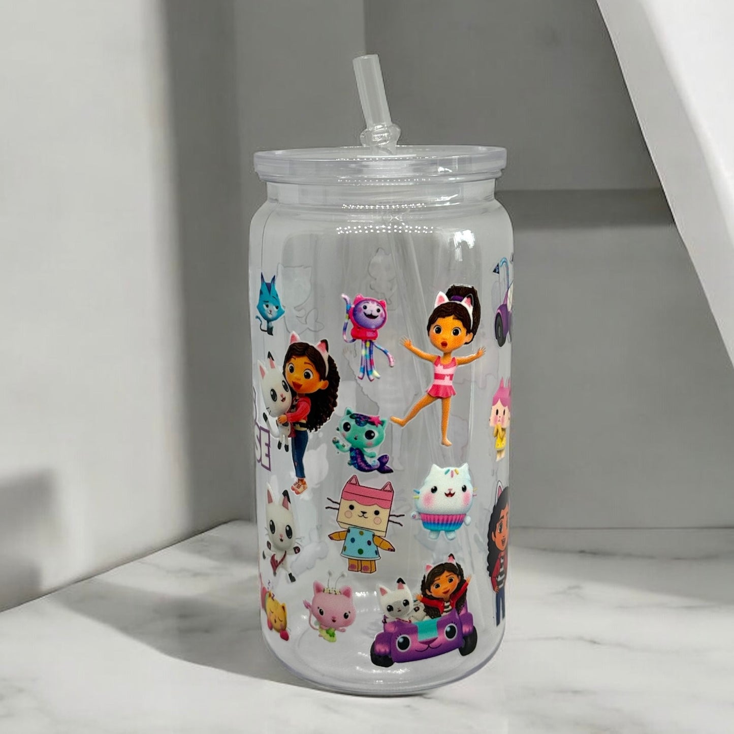 Gabby’s Dollhouse Cup with straw