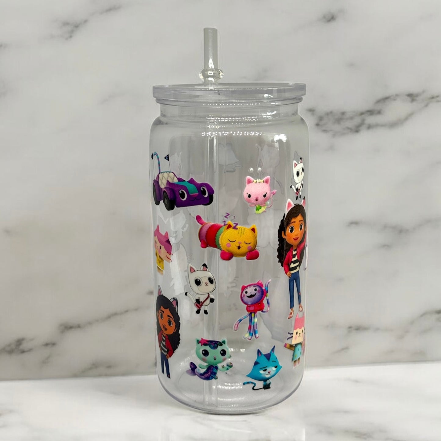 Gabby’s Dollhouse Cup with straw