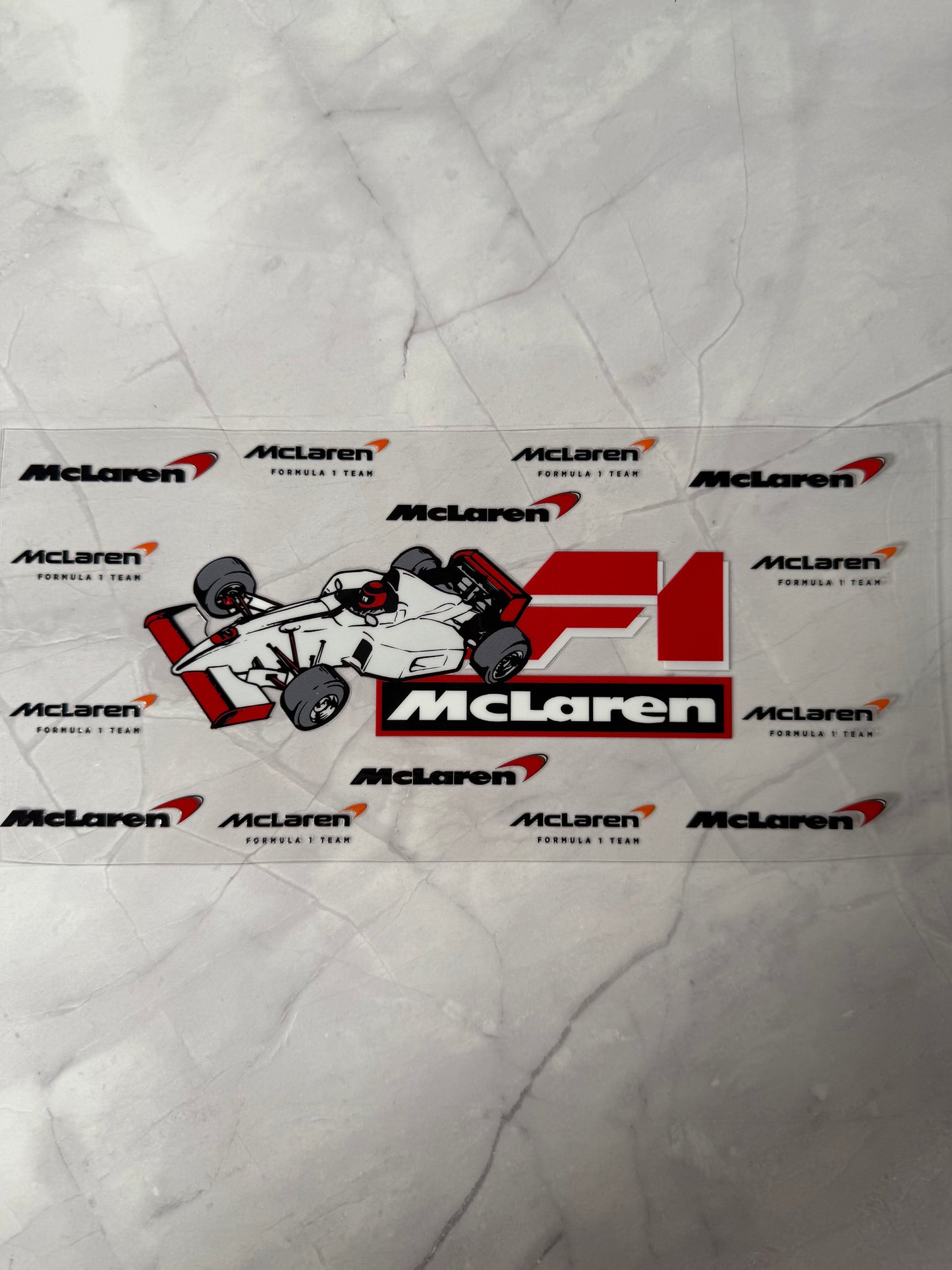McLaren 16oz uv DTF