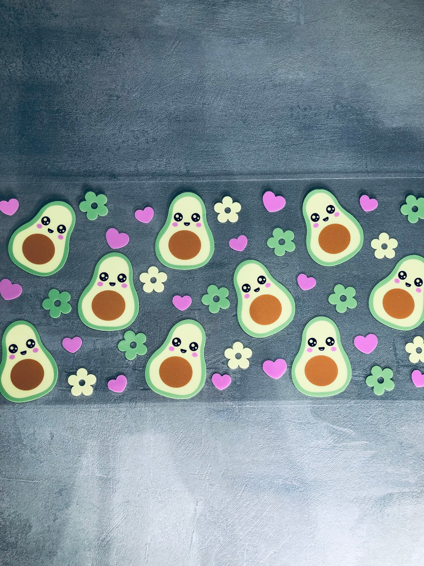 Avocado 16oz UV DTF Cup Wrap Transfer Sticker
