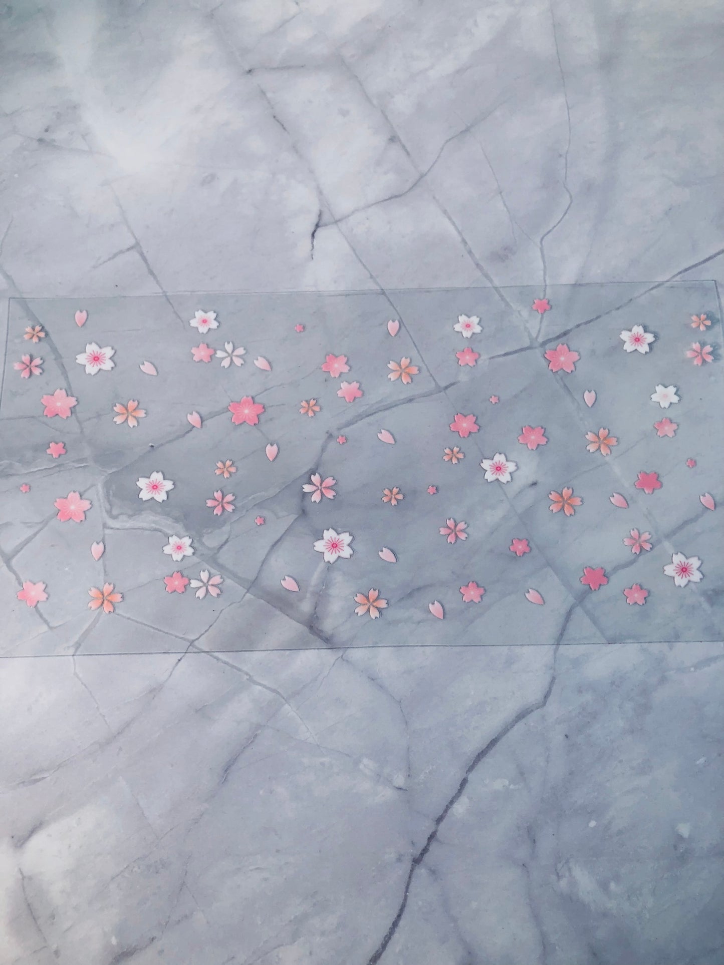 Flowers 16oz UV DTF Cup Wrap Transfer Sticker