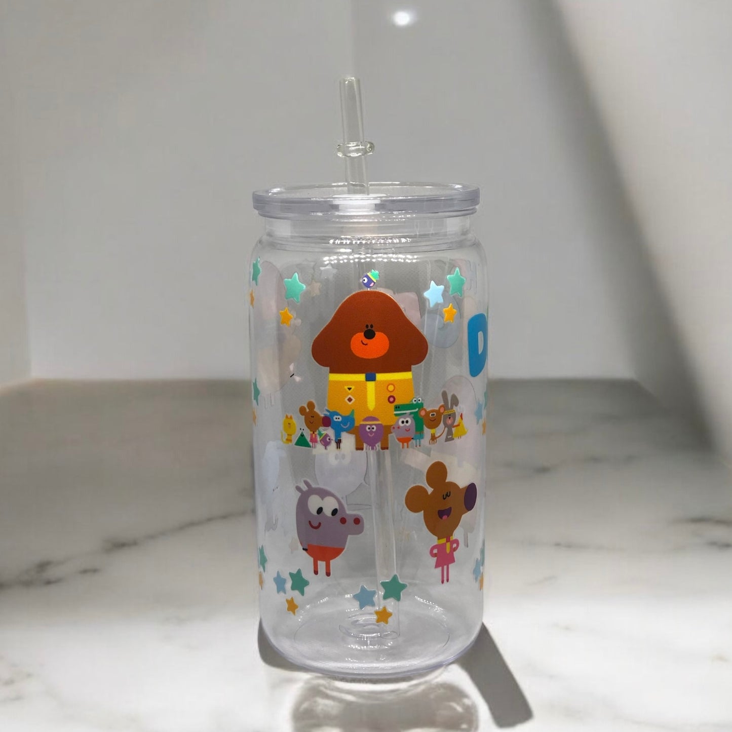 Hey Duggee Plastic Tumbler Cup Libbey Can with Straw