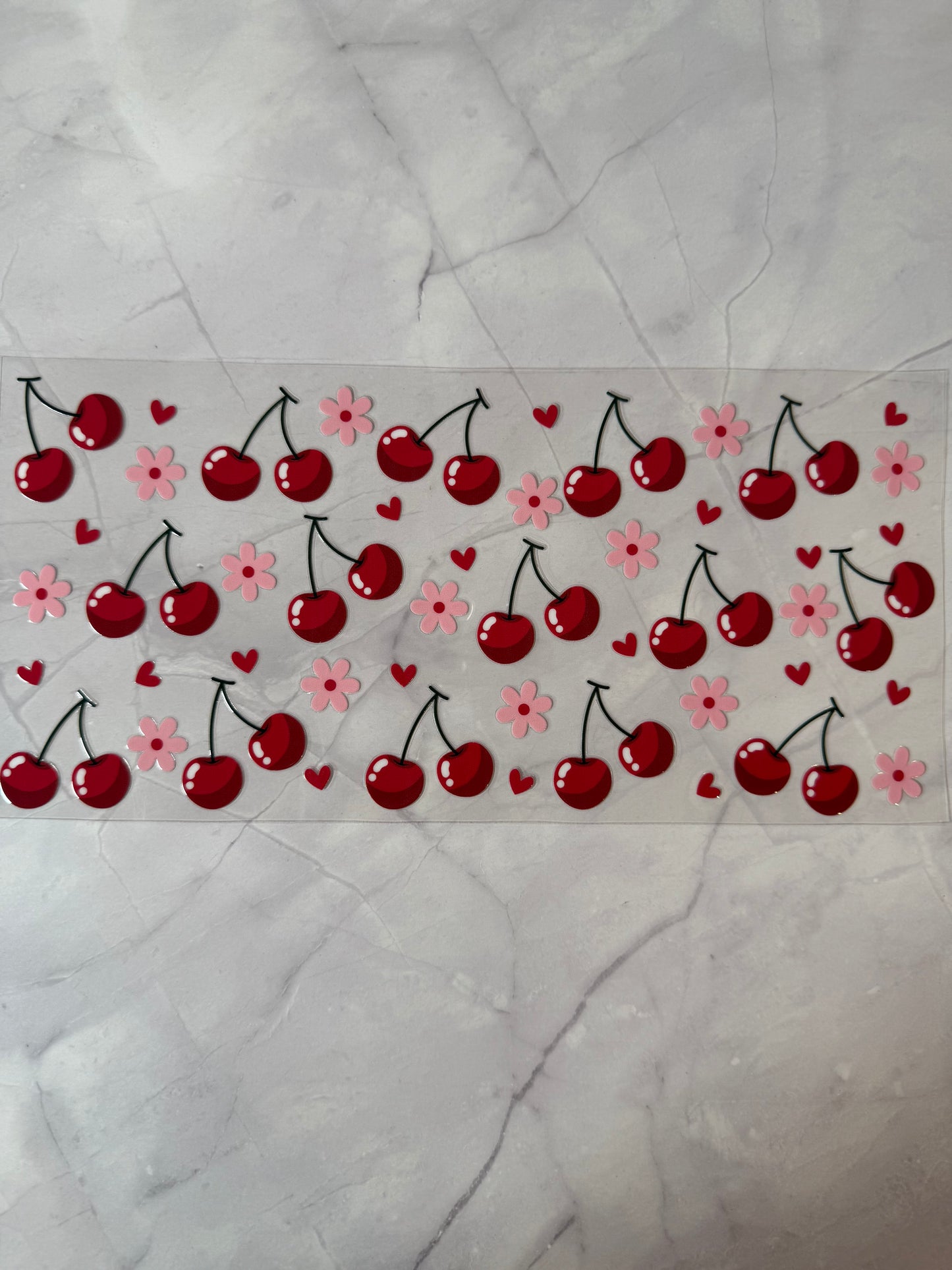 Cherries 16oz uv DTF