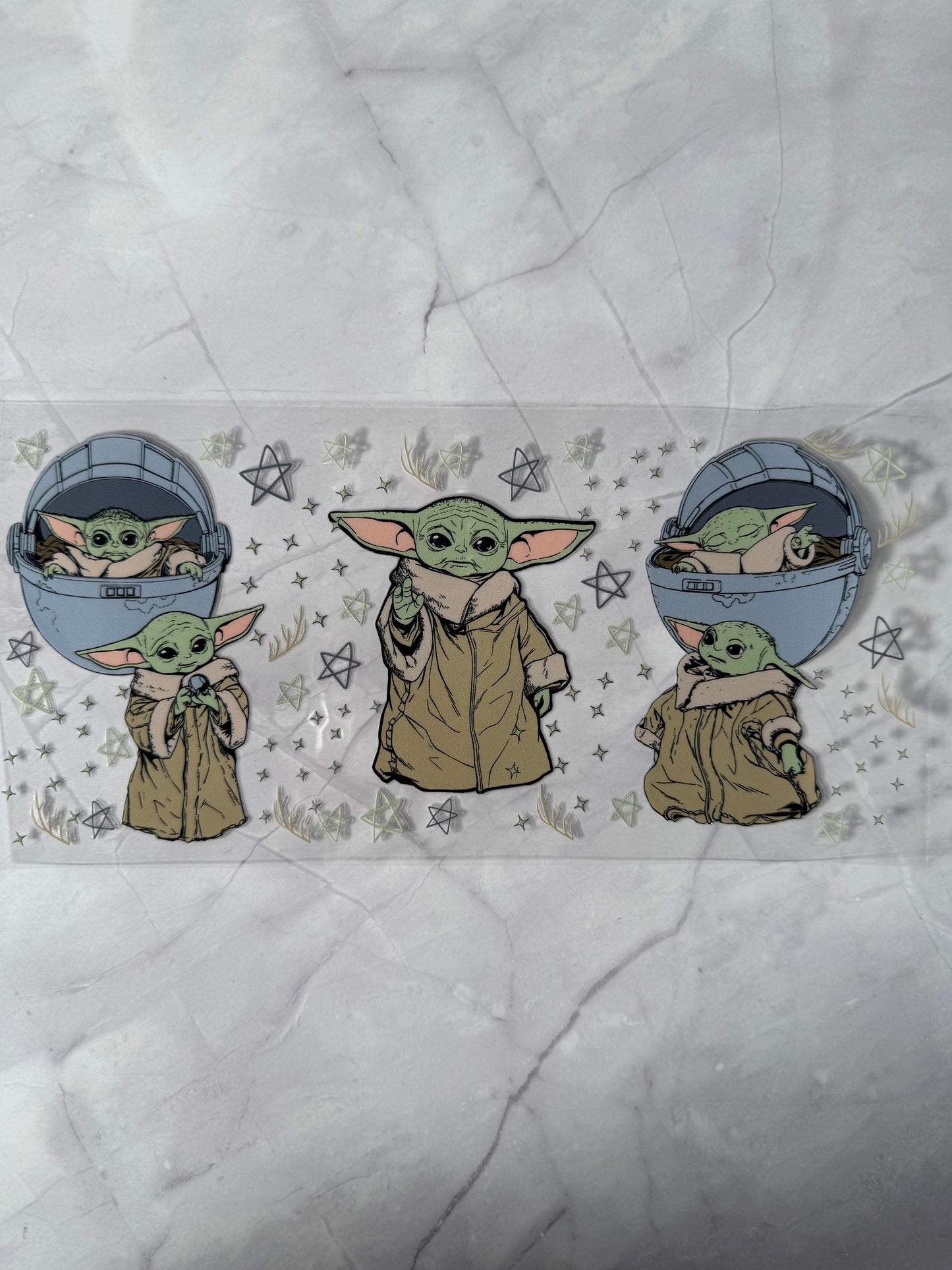 Yoda 16oz uv DTF