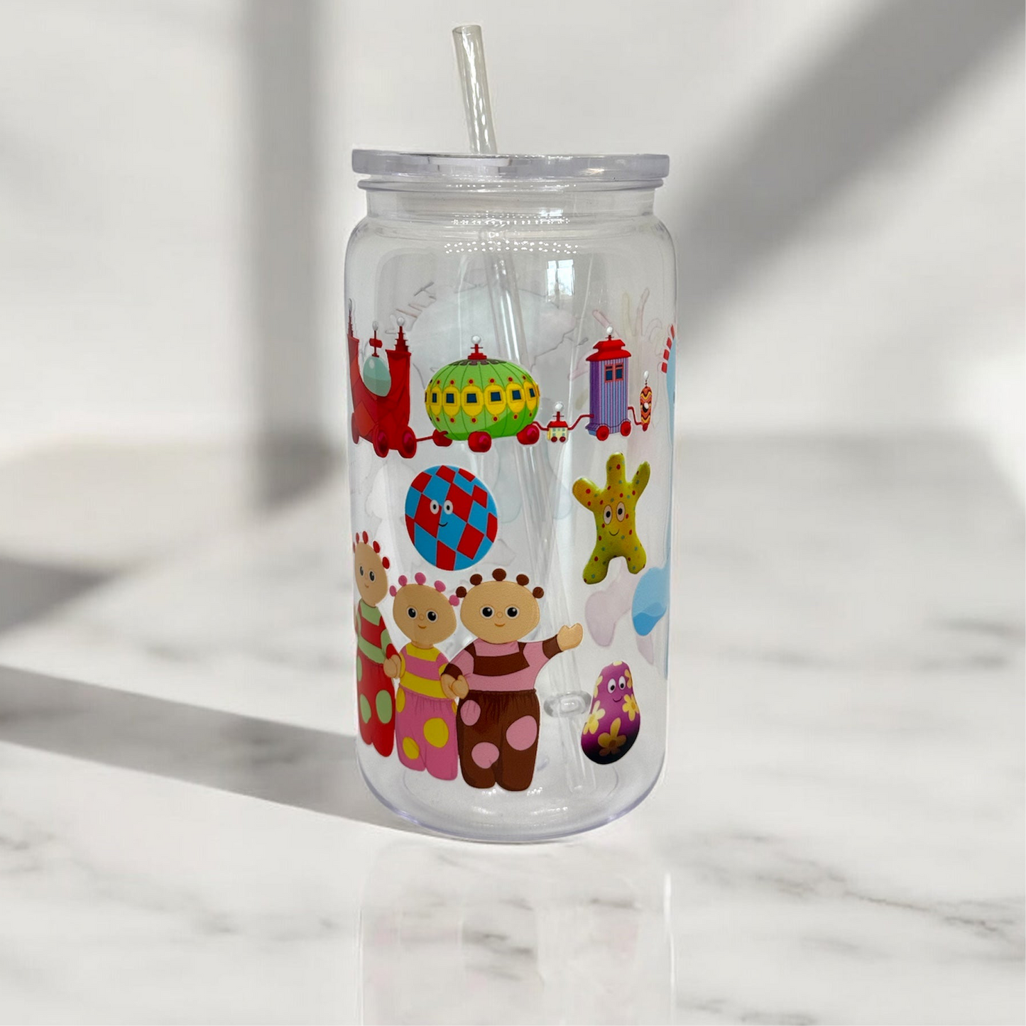 In the Night Garden Plastic Tumbler Cup Libbey Can with Straw