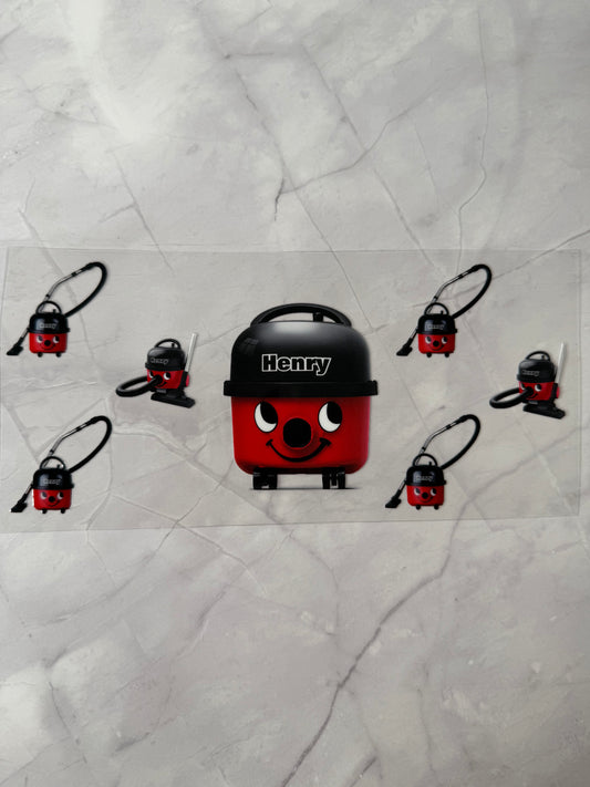 Henry Hoover 16oz UV DTF Cup Wrap Transfer Sticker