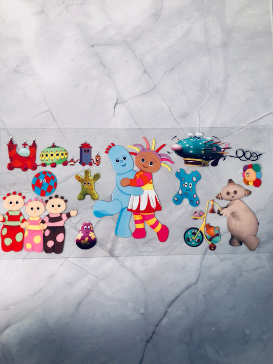 In the Night Garden 16oz UV DTF Cup Wrap Transfer Sticker