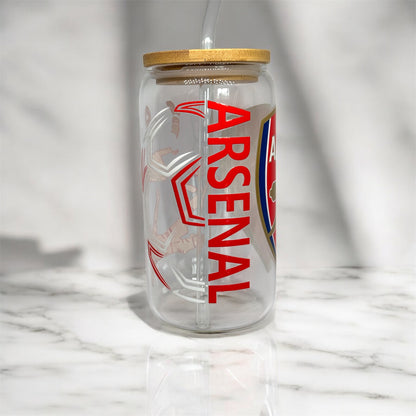 Arsenal 16oz Cup with Lid and Straw