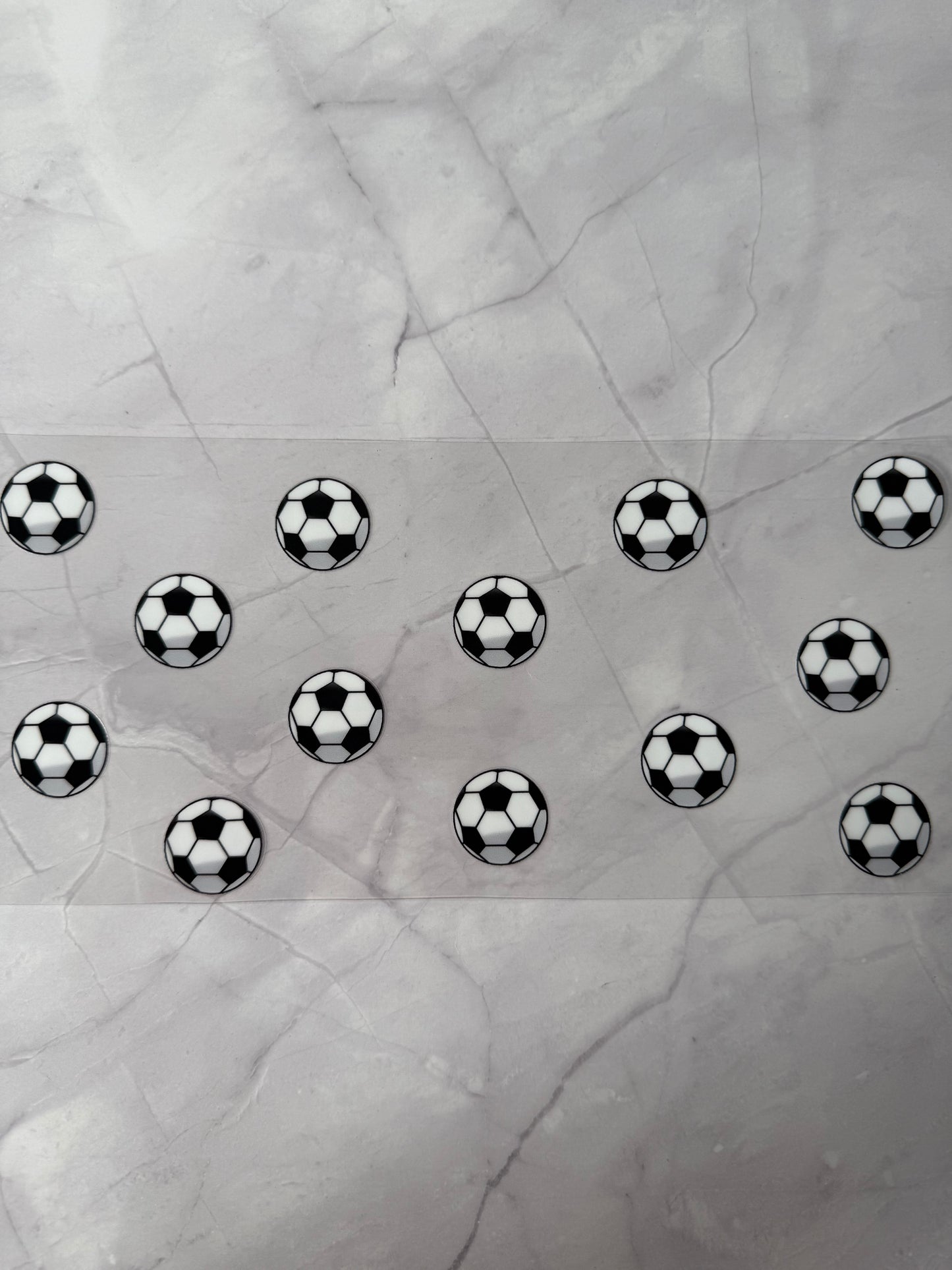 Football 16oz UV DTF Cup Wrap Transfer Sticker