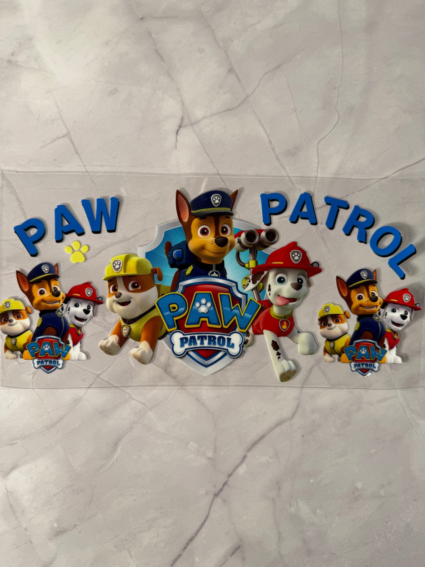 Paw 16oz uv DTF