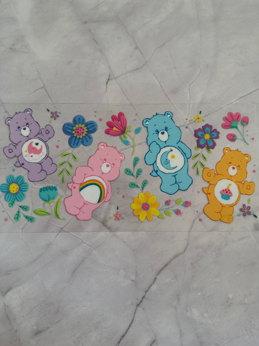 Care Bears 16oz UV DTF Cup Wrap Transfer Sticker