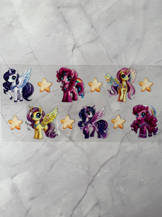 Pony 16oz UV DTF Cup Wrap Transfer Sticker