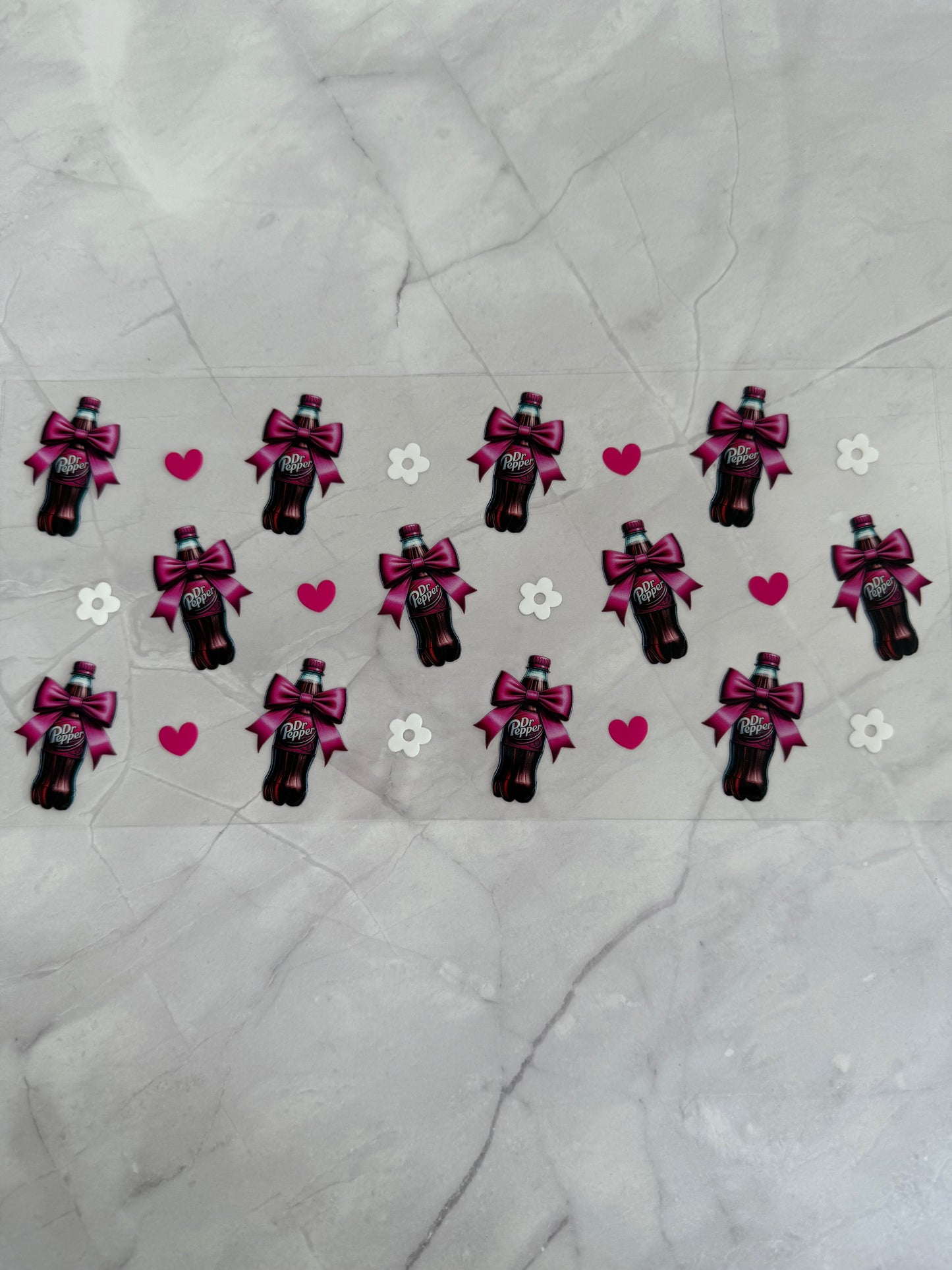 Dr Pepper 16oz UV DTF Cup Wrap Transfer Sticker