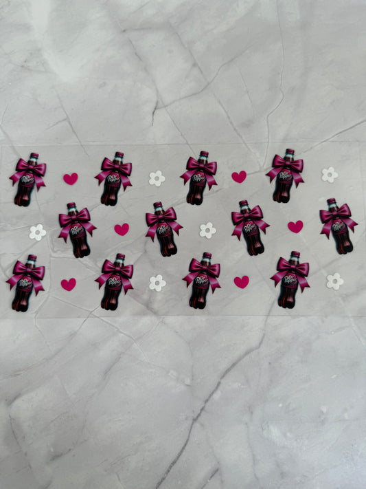 Dr Pepper 16oz UV DTF Cup Wrap Transfer Sticker