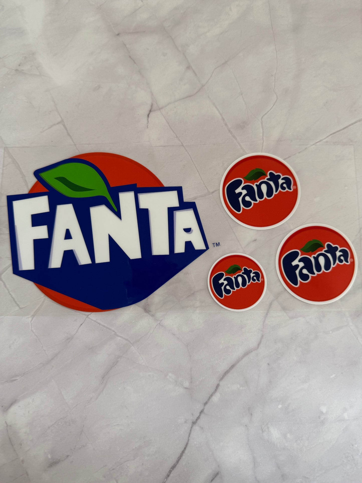 Fanta 16oz UV DTF Cup Wrap Transfer Sticker
