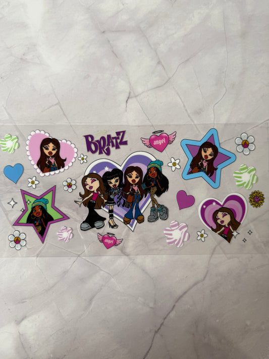 Bratz 16oz UV DTF Cup Wrap Transfer Sticker