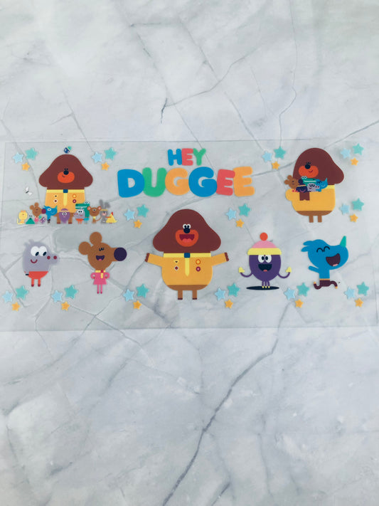 Hey Duggee 16oz UV DTF Cup Wrap Transfer Sticker