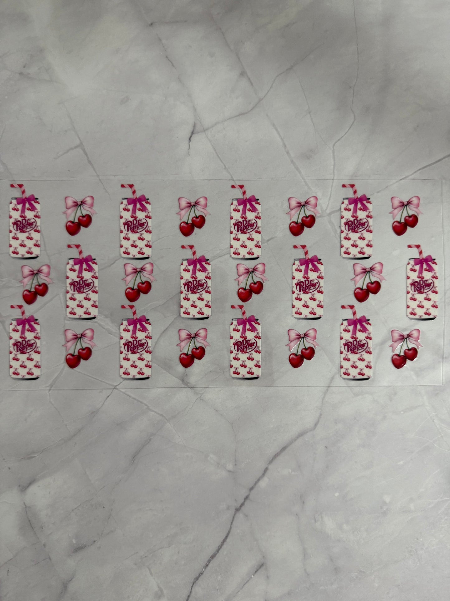 Dr Pepper 16oz UV DTF Cup Wrap Transfer Sticker