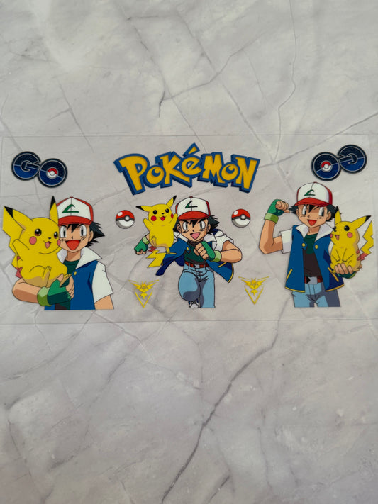 Pokémon 16oz UV DTF Cup Wrap Transfer Sticker