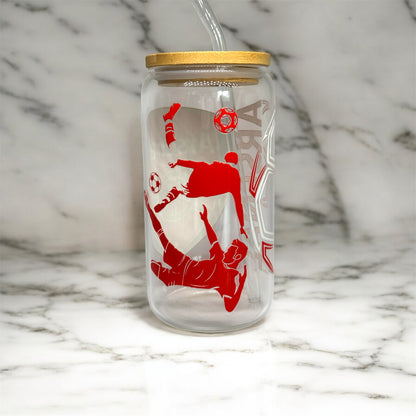 Arsenal 16oz Cup with Lid and Straw