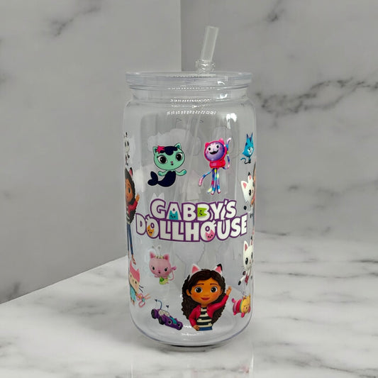 Gabby’s Dollhouse Cup with straw