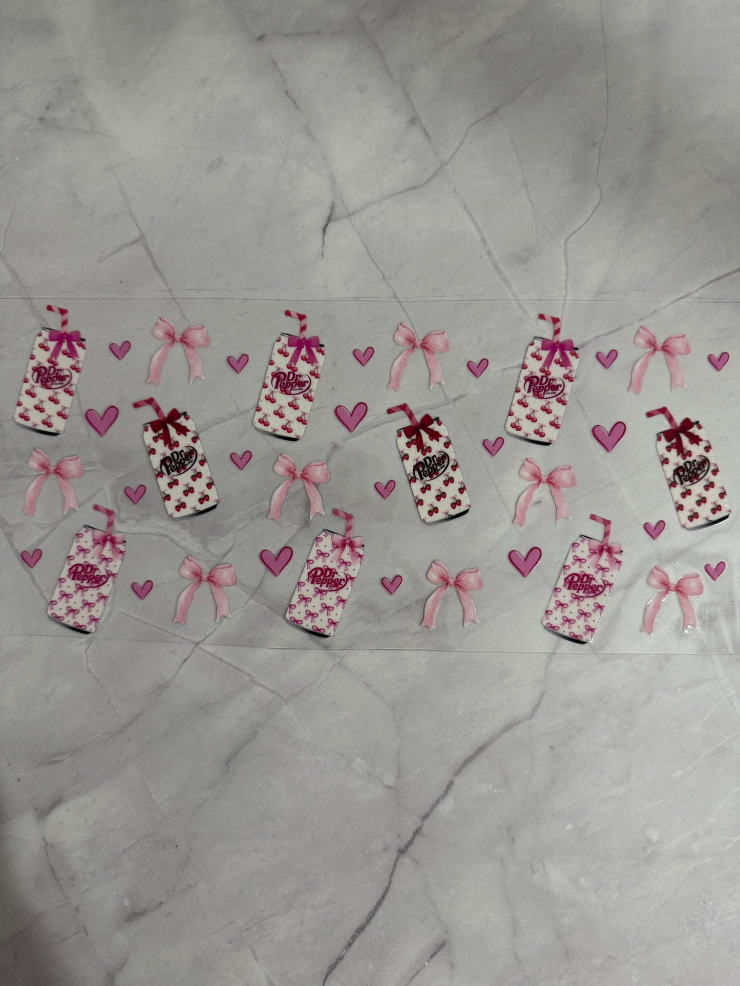 Dr Pepper 16oz UV DTF Cup Wrap Transfer Sticker