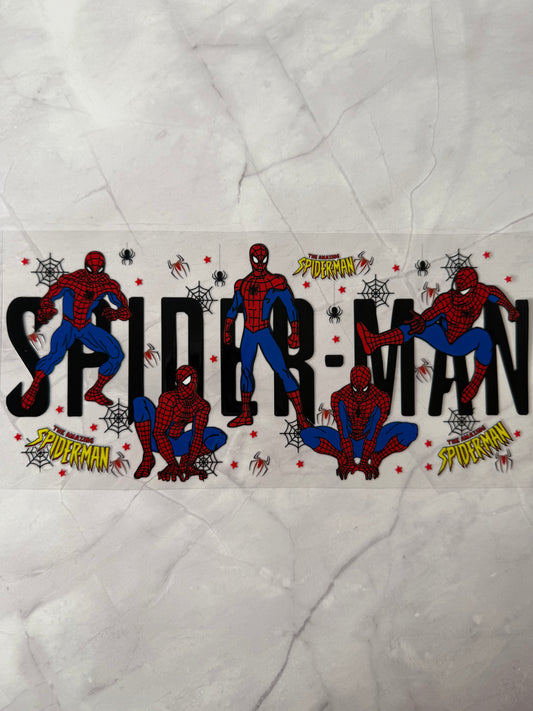 Spider-Man 16oz uv DTF