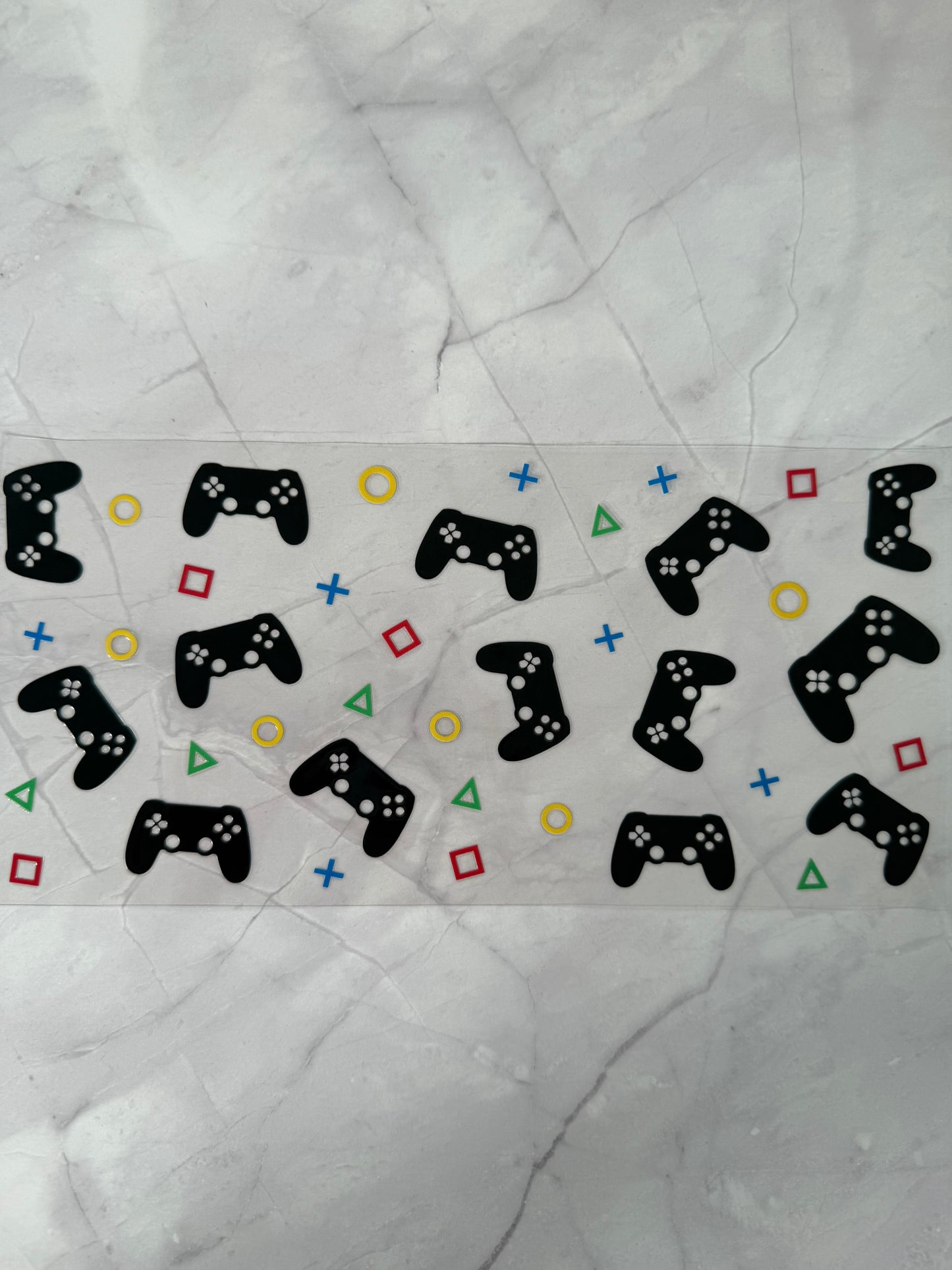 Gamer 16oz uv DTF cup wrap transfer decal sticker