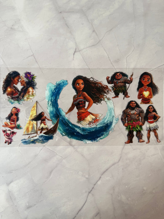 Moana 16oz uv DTF