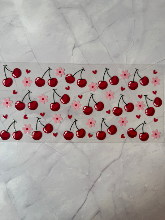Cherries 16oz uv DTF
