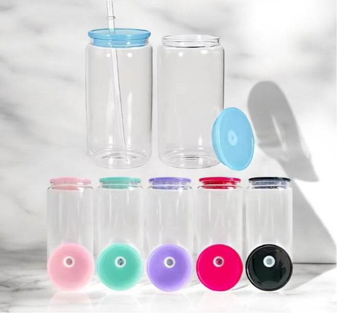 16oz Plastic Cup with Clear Plastic Straw