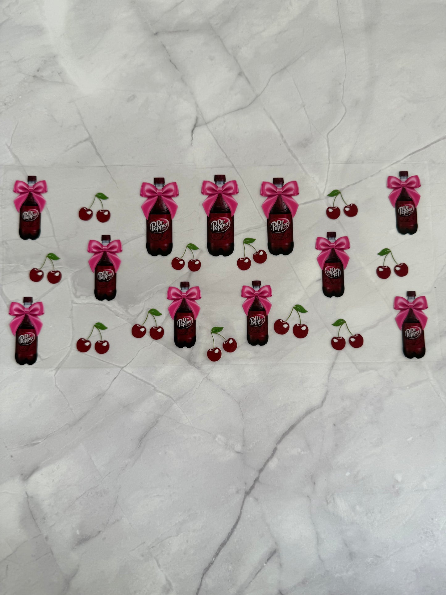 Dr Pepper 16oz UV DTF Cup Wrap Transfer Sticker